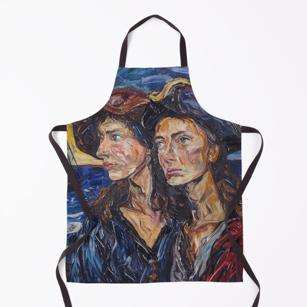 Item preview, Anne Bonny and Mary Read | Painting in the style of Vincent van Gogh designed and sold by ComicsFactory.