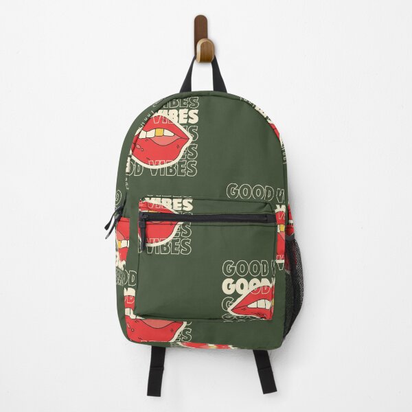 Item preview, GOOD VIBES | Lips Illustration | Green Background designed and sold by RM-Journey.