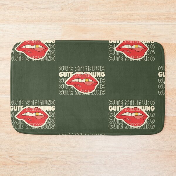 Item preview, GUTE STIMMUNGEN | Lips Illustration | Green Background designed and sold by RM-Journey.