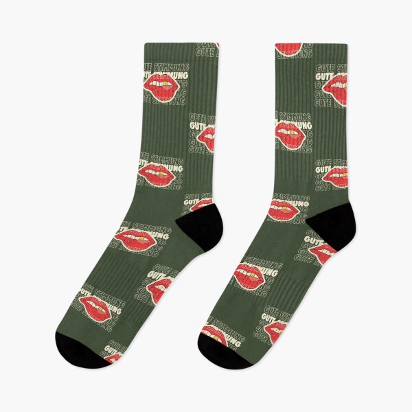 Item preview, GUTE STIMMUNGEN | Lips Illustration | Green Background designed and sold by RM-Journey.