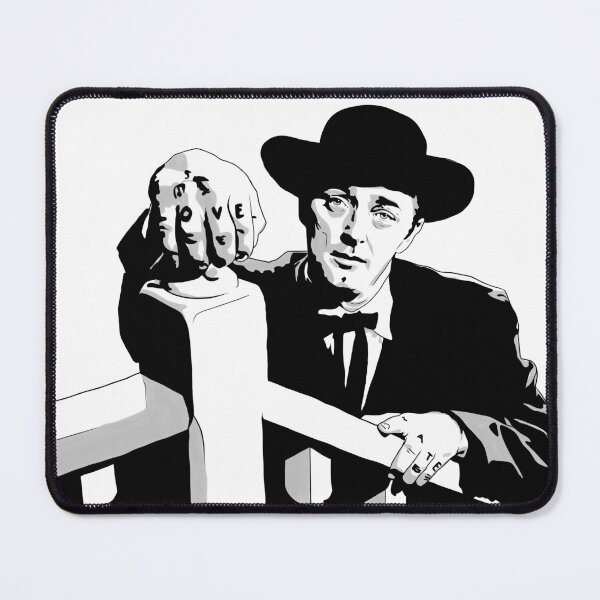 Item preview, Robert Mitchum - Night of the Hunter black and white designed and sold by Elizabeth Freilich.