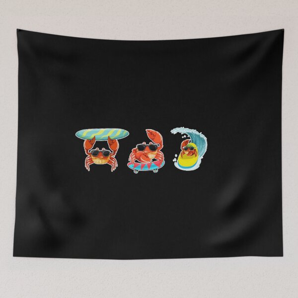Item preview, Crabs Wear Sunglasses - Perfect for Ocean - Loving Travellers, Funny Crab, Beach Crabs designed and sold by Sun Sand & Sea Art.