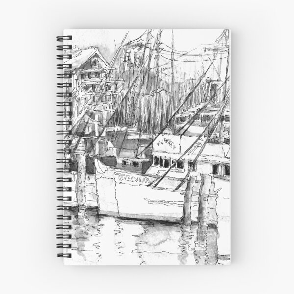 Item preview, santa barabara harbor in b & w designed and sold by Gerardo Segismundo.