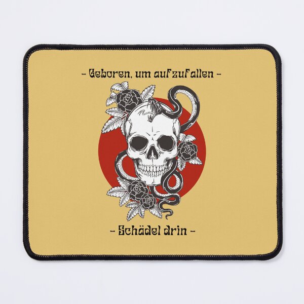 Item preview, Geboren, um herauszustechen - Schädel drin | Yellow Background designed and sold by RM-Journey.