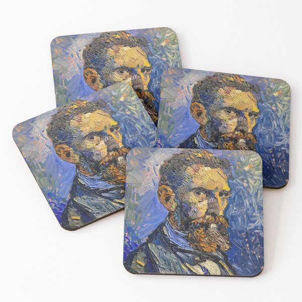 Item preview, Antoni Gaudí portrait | Painting in the style of Vincent van Gogh designed and sold by ComicsFactory.