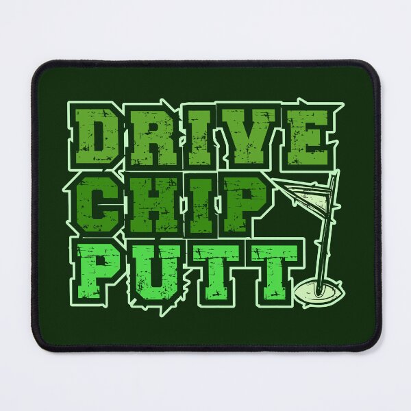 Item preview, Drive Chip Putt Grungy Text and Golf Flag Art designed and sold by CRHPOD20.