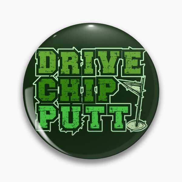 Item preview, Drive Chip Putt Grungy Text and Golf Flag Art designed and sold by CRHPOD20.