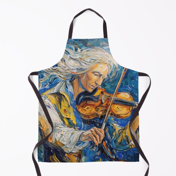 Item preview, Antonio Vivaldi | Painting in the style of Vincent van Gogh designed and sold by ComicsFactory.