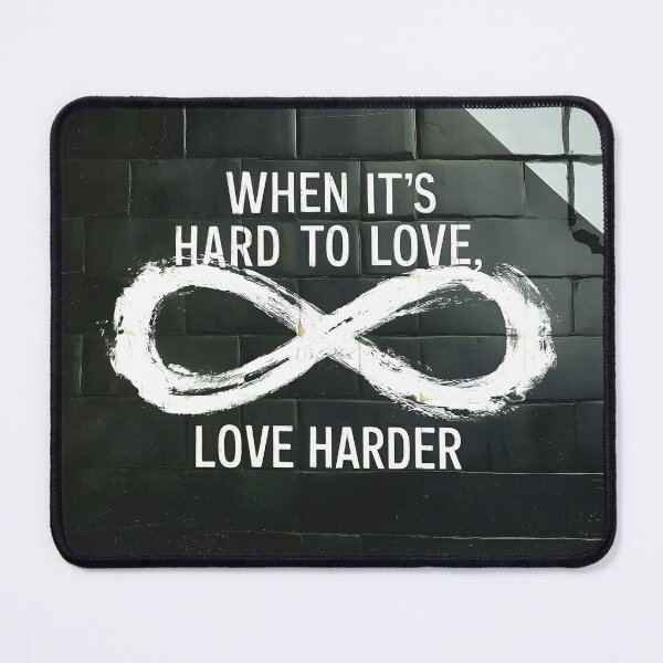 Item preview, Love Harder Inspirational Quote Art Print - Perfect for Home Decor & Uplifting Gifts designed and sold by GL!TCH LAB.