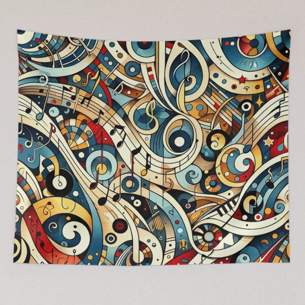 Item preview, Symphony in Swirls: A Musical Note Journey designed and sold by FarBeyound.