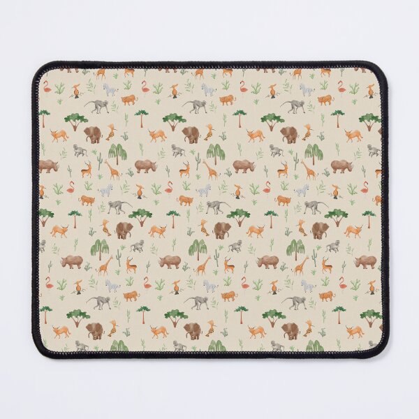 Item preview, African Savannah Art - Giraffes and Exotic Animals in a Stunning Landscape - Bege designed and sold by Andreia Magic Kids.