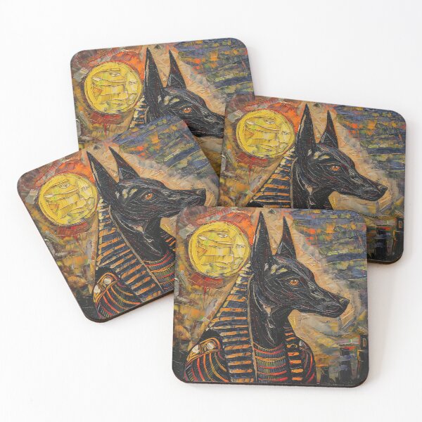 Item preview, Anubis | Painting in the style of Vincent van Gogh designed and sold by ComicsFactory.
