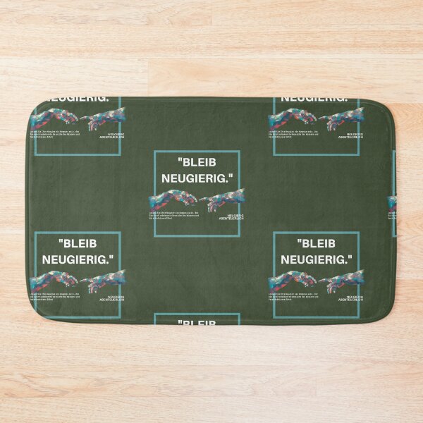 Item preview, Bleib neugierig | Hand Illustration | Green Background designed and sold by RM-Journey.