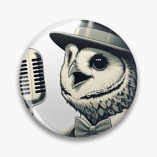 Item preview, Owl Jolson singing t-shirt design designed and sold by bouslama_shop  ⭐️⭐️⭐️⭐️⭐️.