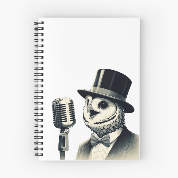 Item preview, Owl Jolson singing t-shirt design designed and sold by bouslama_shop  ⭐️⭐️⭐️⭐️⭐️.