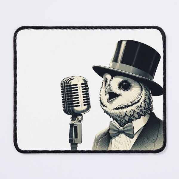 Item preview, Owl Jolson singing t-shirt design designed and sold by bouslama_shop ⭐️⭐️⭐️⭐️⭐️.