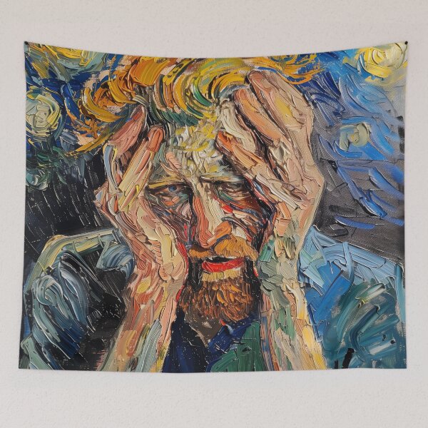 Item preview, Anxiety | Painting in the style of Vincent van Gogh designed and sold by ComicsFactory.