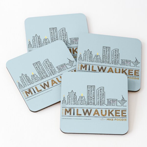 Item preview, MKE Foodie City Skyline • Milwaukee, WI designed and sold by MKE Rhine Maiden  •  Grumble Services, LLC..