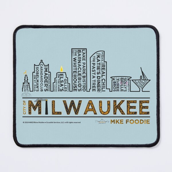 Item preview, MKE Foodie City Skyline • Milwaukee, WI designed and sold by MKE Rhine Maiden  •  Grumble Services, LLC..