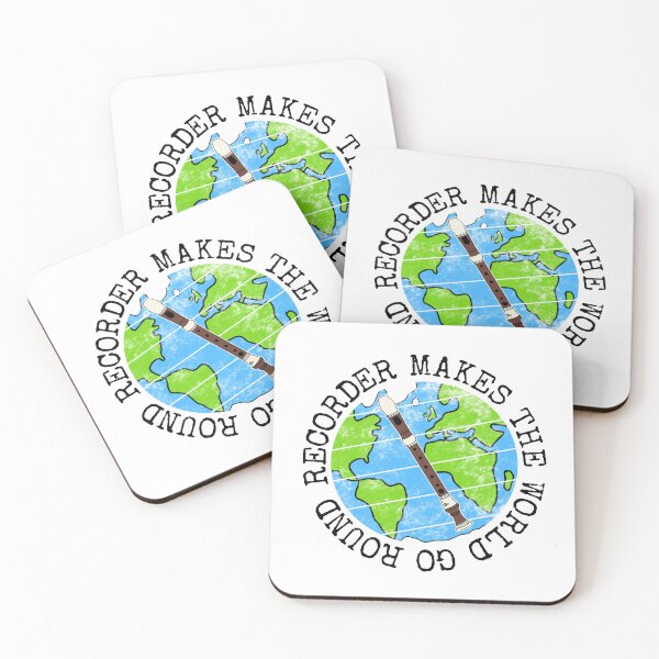 Item preview, Recorder Makes The World Go Round, Recorderist Earth Day designed and sold by doodlerob.