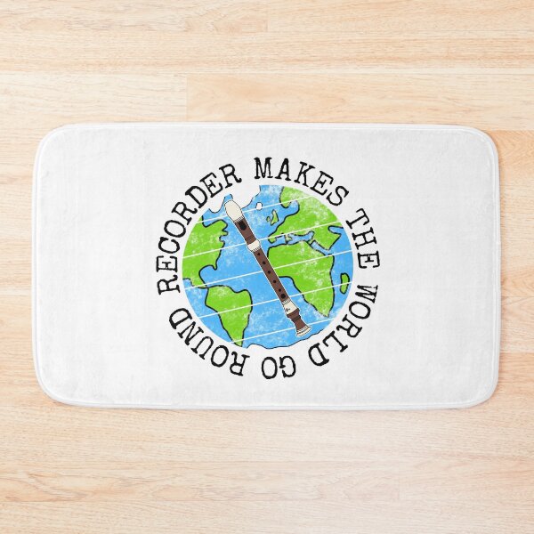 Item preview, Recorder Makes The World Go Round, Recorderist Earth Day designed and sold by doodlerob.
