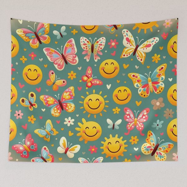 Item preview, Sunshine Smiles & Fluttering Butterflies Art designed and sold by FarBeyound.