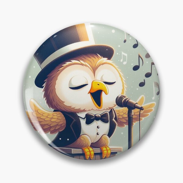 Item preview,  Owl Jolson singing design designed and sold by bouslama_shop  ⭐️⭐️⭐️⭐️⭐️.