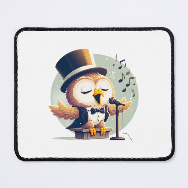 Item preview,  Owl Jolson singing design designed and sold by bouslama_shop  ⭐️⭐️⭐️⭐️⭐️.