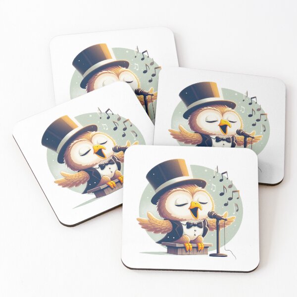 Item preview,  Owl Jolson singing design designed and sold by bouslama_shop  ⭐️⭐️⭐️⭐️⭐️.