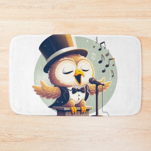 Item preview,  Owl Jolson singing design designed and sold by bouslama_shop  ⭐️⭐️⭐️⭐️⭐️.