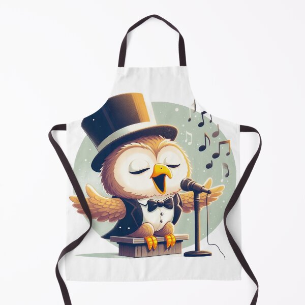 Item preview, Owl Jolson singing design designed and sold by bouslama_shop ⭐️⭐️⭐️⭐️⭐️.