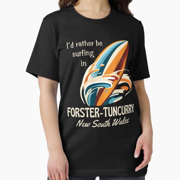 Item preview, Retro-Style I'd Rather Be Surfing in Forster-Tuncurry, New South Wales, Australia designed and sold by SurfingLocales.