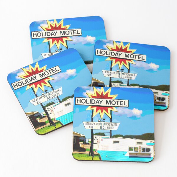 Item preview, Colorful Holiday Motel Retro Style Sign With Camper designed and sold by art64.