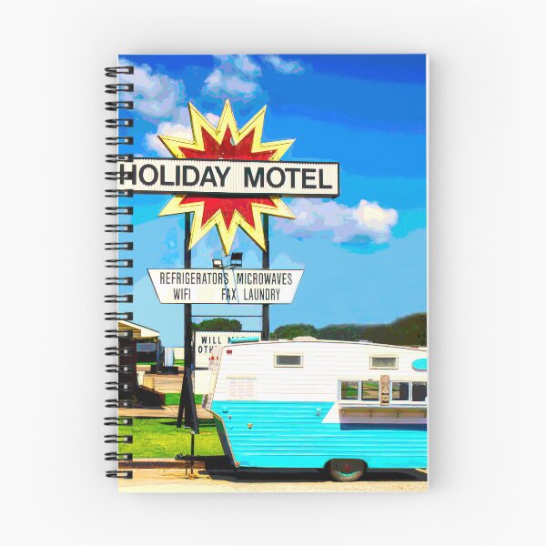 Item preview, Colorful Holiday Motel Retro Style Sign With Camper designed and sold by art64.
