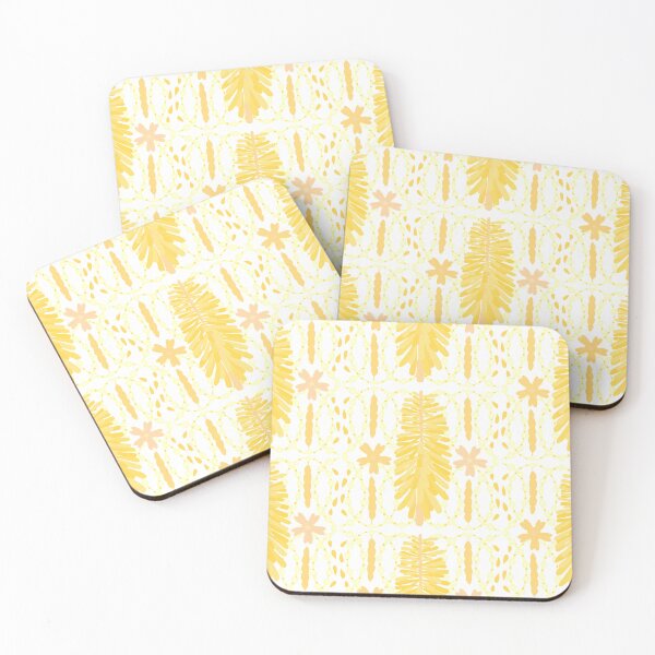 Item preview, Preppy pastel yellow floral botanical pattern. designed and sold by Meteryards.