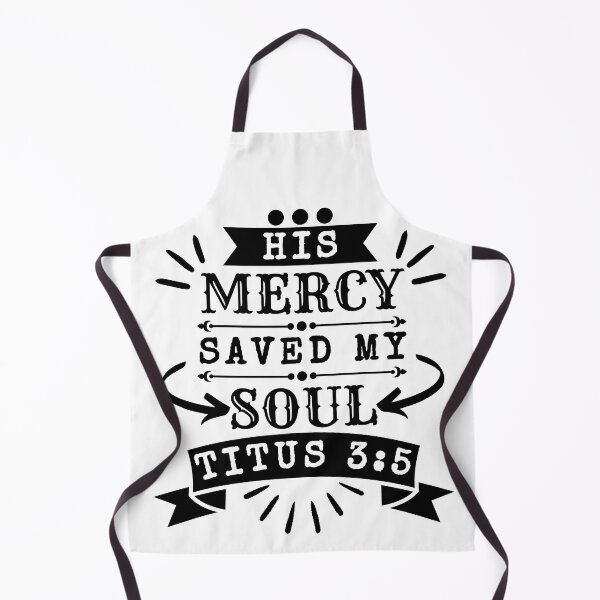 Item preview, His Mercy Saved My Soul. black design. designed and sold by MoriaStore.