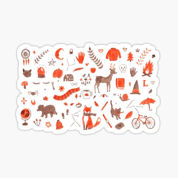 Autumn / Fall Pattern Sticker