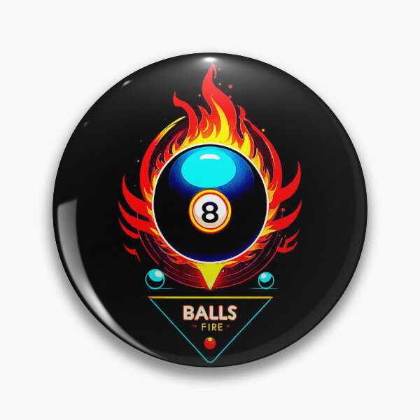 Item preview, Billiard Logo Balls Fire Ball Number 8. designed and sold by Giulivo Store Graphic.