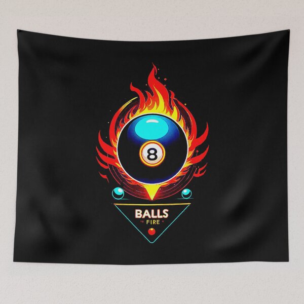 Item preview, Billiard Logo Balls Fire Ball Number 8. designed and sold by Giulivo Store Graphic.