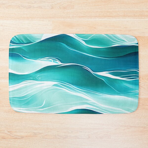 Item preview, Abstract Ocean Waves Painting designed and sold by BeJolley.