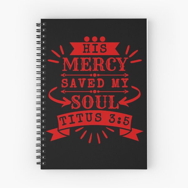 Item preview, His Mercy Saved My Soul. red design.  designed and sold by MoriaStore.