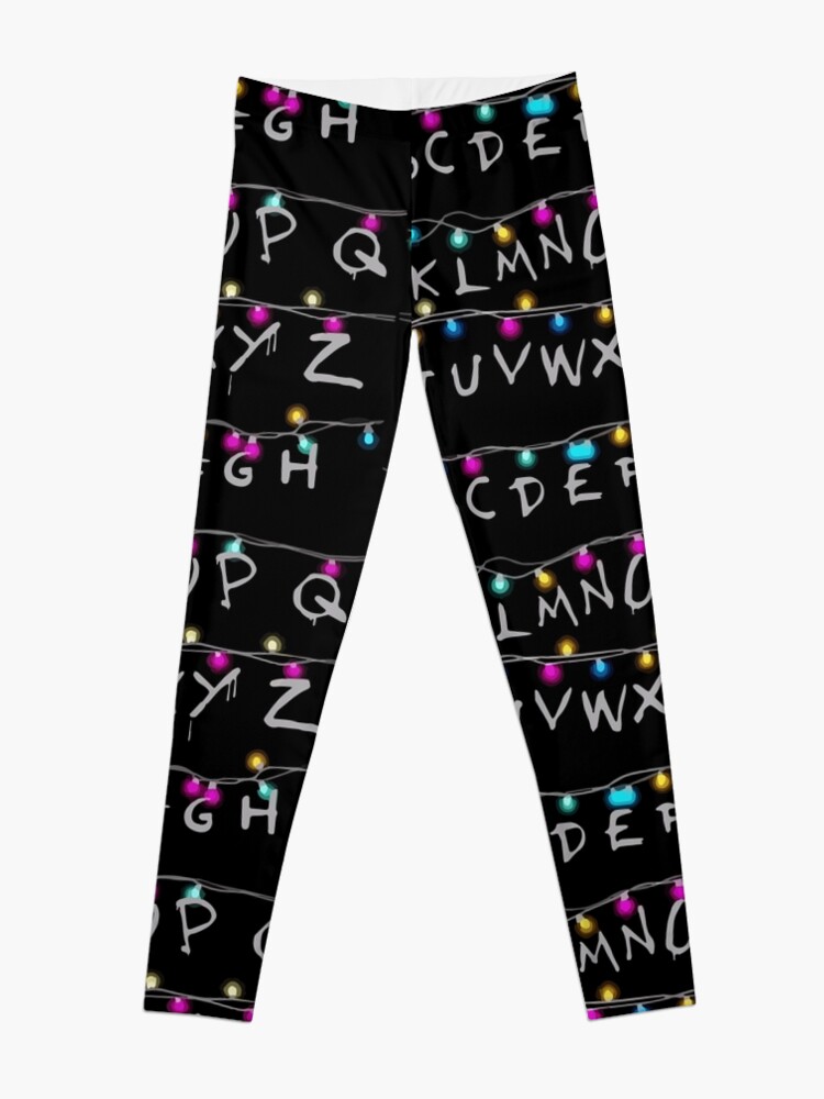 Alternate view of stranger alphabet things Leggings