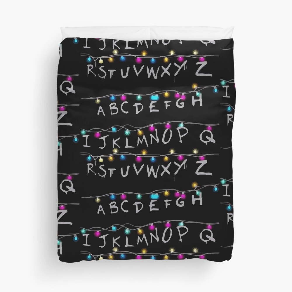 stranger alphabet things Duvet Cover