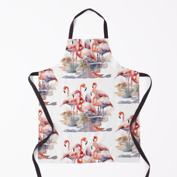Item preview, Group of flamingos in the water designed and sold by Elnica.