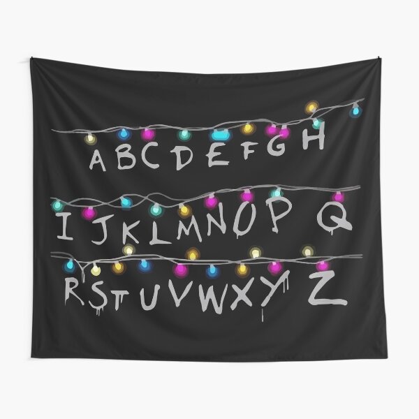 Stranger Things Alphabet Light String 3 x 5 Feet Flag Tapestry Wall Hanging 