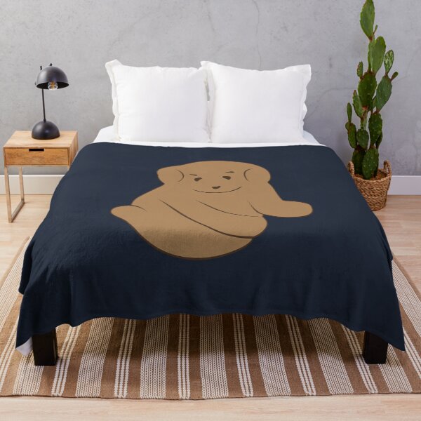 Item preview, Cuddly Puppy 2D Illustration - Brown & Blue designed and sold by OG-Graphics.