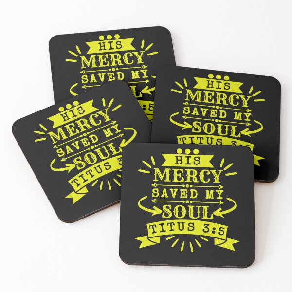 Item preview, His Mercy Saved My Soul. yellow design.  designed and sold by MoriaStore.