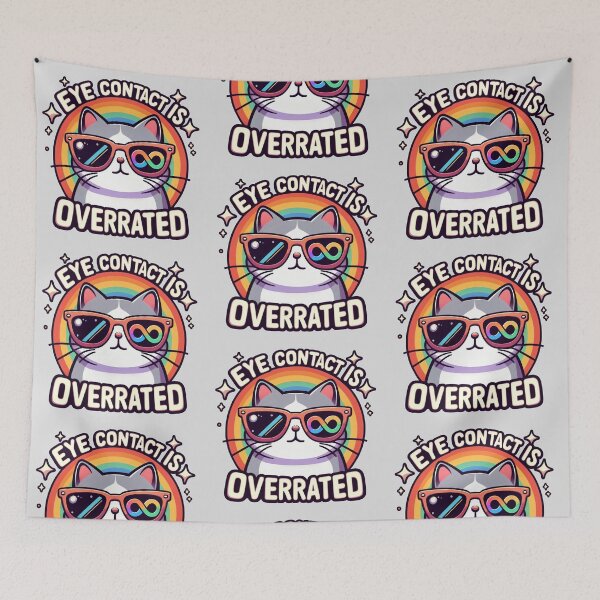 Item preview, Eye contact is overrated designed and sold by Vkinsify.