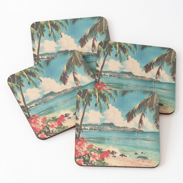 Item preview, Vintage Minimalist Hawaii Beach Nature View designed and sold by LVTFCOarts.