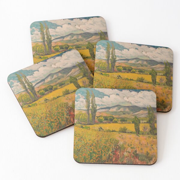 Item preview, Argentine landscape | Painting in the style of Vincent van Gogh designed and sold by ComicsFactory.